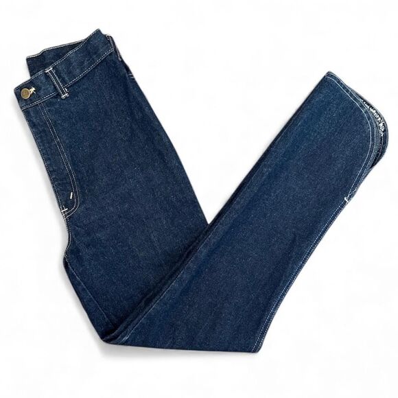 Vintage Chic Jeans Womens 8/9 Blue High Rise Western Riding Dark Wash Made USA - Picture 3 of 10